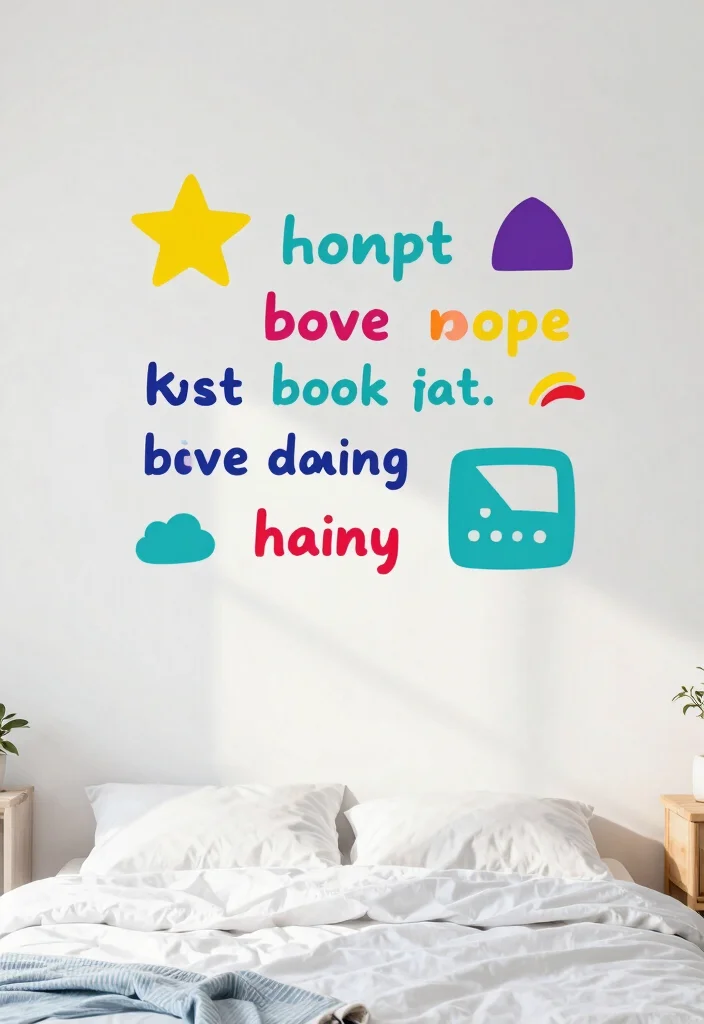 17 Bedroom Ideas for Students: Smart Budget Friendly Style - 11. Simple Wall Decals 1