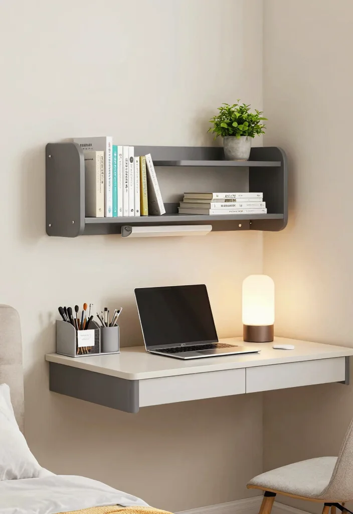 17 Bedroom Ideas for Students: Smart Budget Friendly Style - 5. Compact Desk Solutions 1