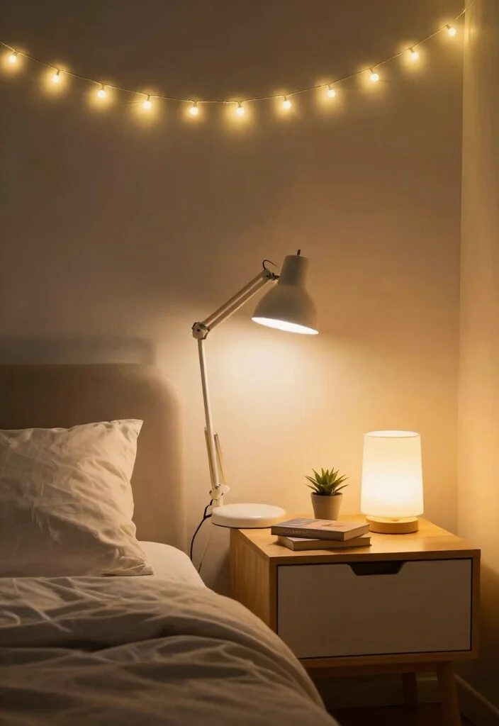 17 Bedroom Ideas for Students: Smart Budget Friendly Style - 6. Strategic Lighting 1