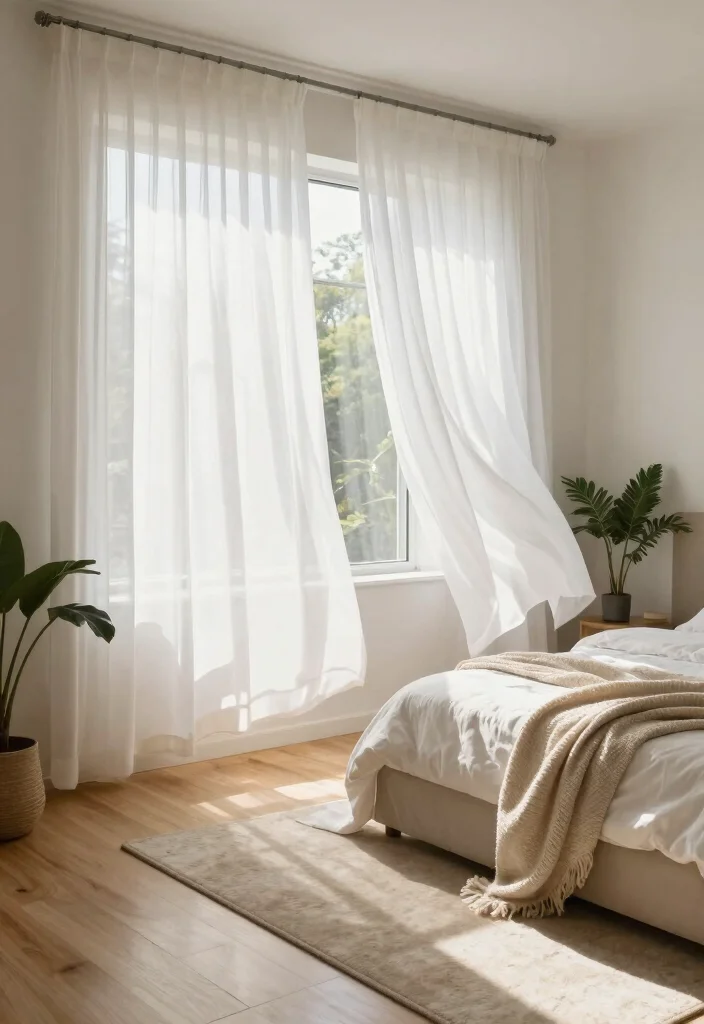 17 Bedroom With Big Windows Ideas for Bright, Airy Layouts - 1. Maximizing Natural Light with Sheer Curtains 1