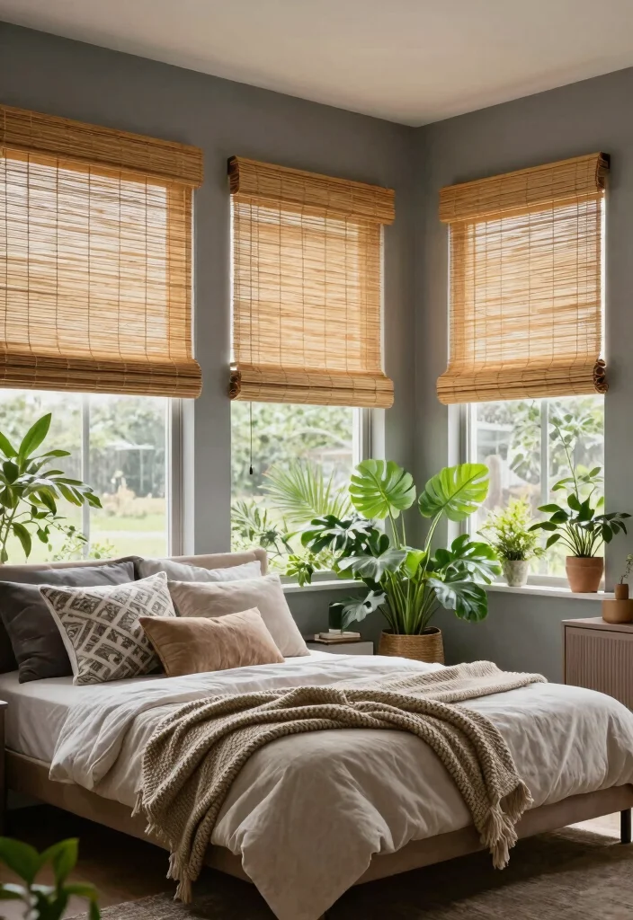 17 Bedroom With Big Windows Ideas for Bright, Airy Layouts - 2. Eco-Friendly Window Treatments 1