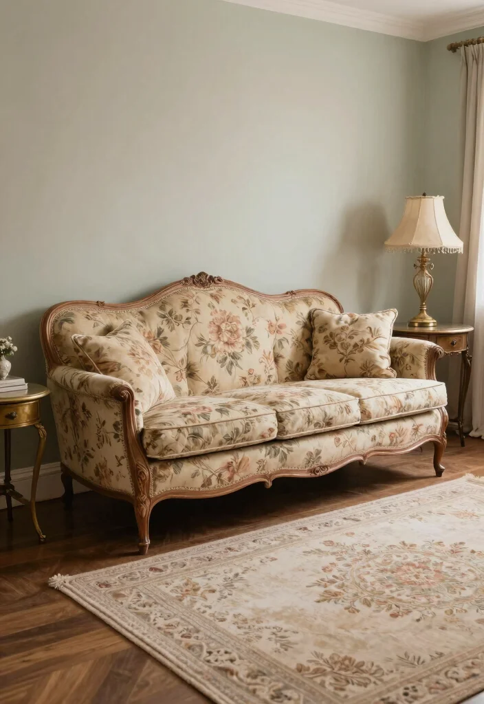 17 Chaise Sofa Living Room Layout Ideas: Relaxed Elegant Flow - 15. Vintage Revival 1