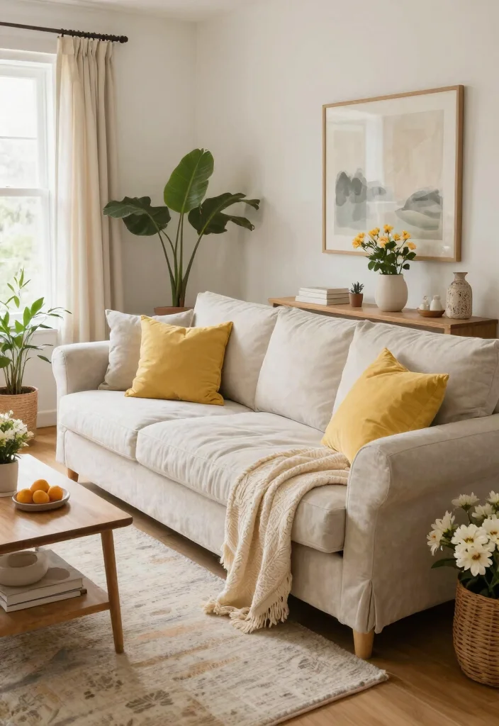 17 Chaise Sofa Living Room Layout Ideas: Relaxed Elegant Flow - 17. Seasonal Decor 1