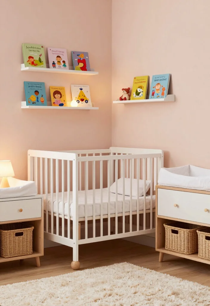 17 Crib in Bedroom Ideas for Shared Rooms: Smart Layouts - 1. The Corner Crib 1