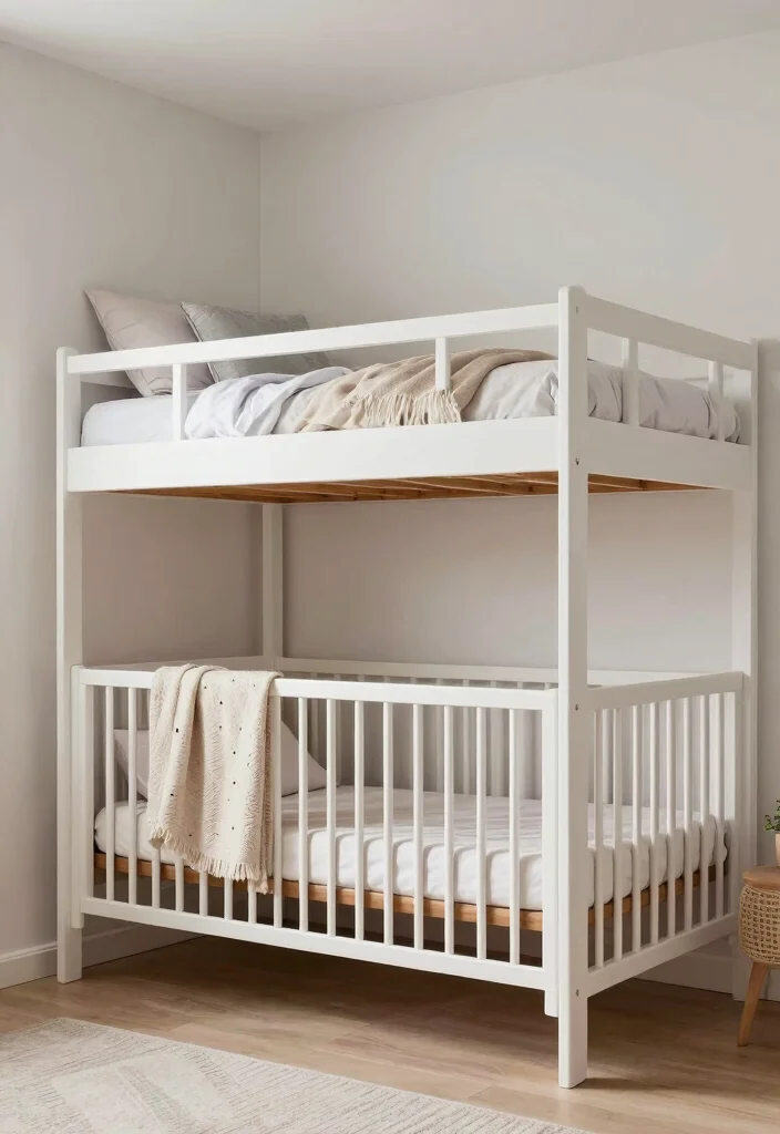 17 Crib in Bedroom Ideas for Shared Rooms: Smart Layouts - 13. The Crib-Under-the-Bed Concept 1