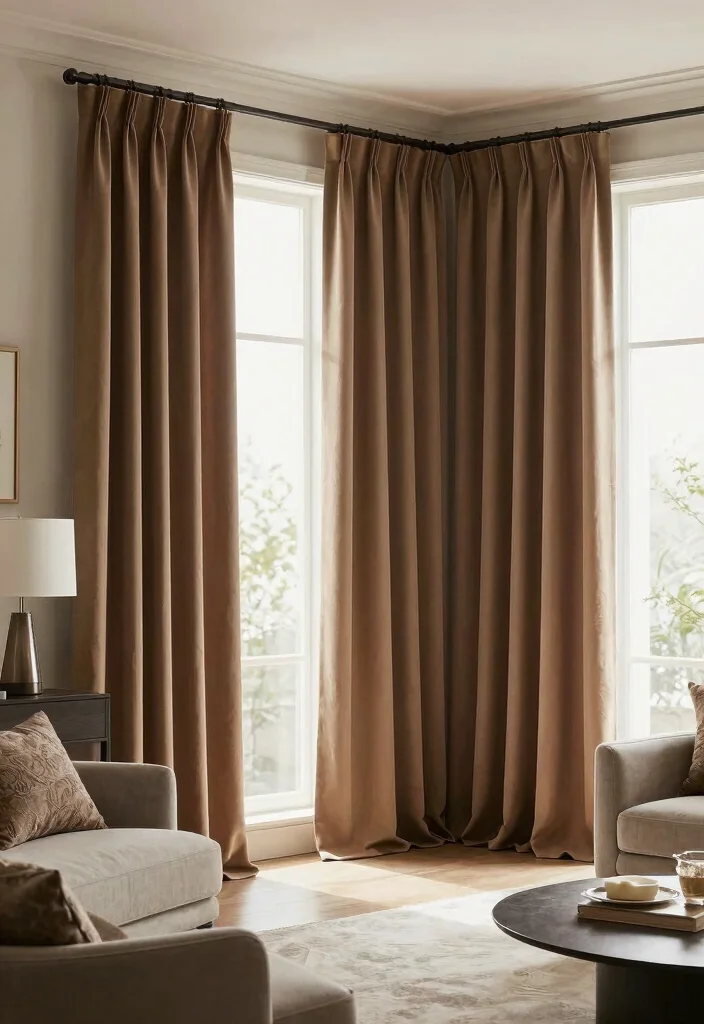 17 Curtains for Bay Window in Living Room Ideas Elegant Fit - 17. Sustainable Tencel Curtains for Eco-Friendly Luxury 1
