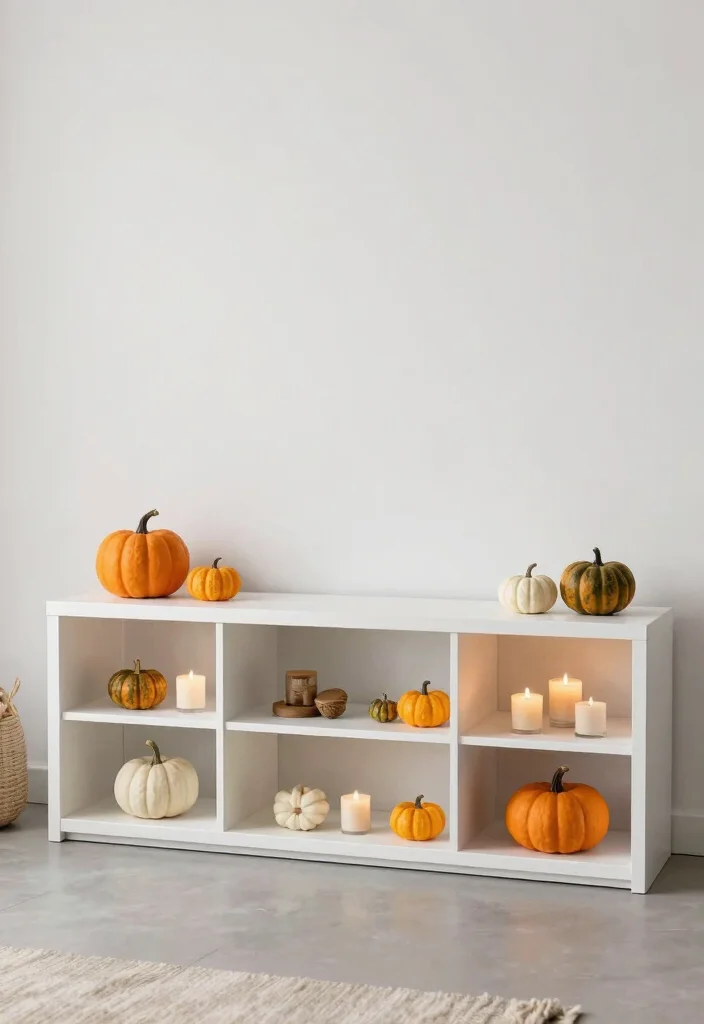 17 Entertainment Center Decor Living Room Ideas Balanced Displays - 17. Personalize Your Space with Seasonal Decor 1