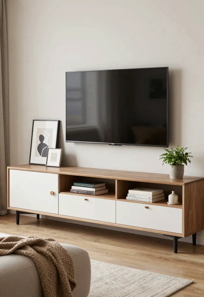 17 Entertainment Center Decor Living Room Ideas Balanced Displays - 3. Mix Function with Aesthetics 1