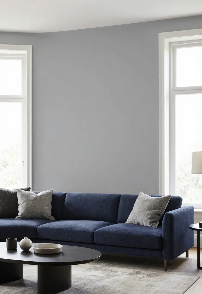 17 Feature Wall Ideas Living Room Wallpaper Statement Designs - 17. Minimalist Solid Colors 1