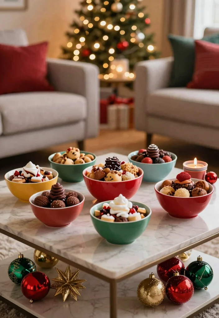 17 Grinch Living Room Decor Ideas for a Fun Festive Theme - 11. Grinchy Holiday Bowls 1