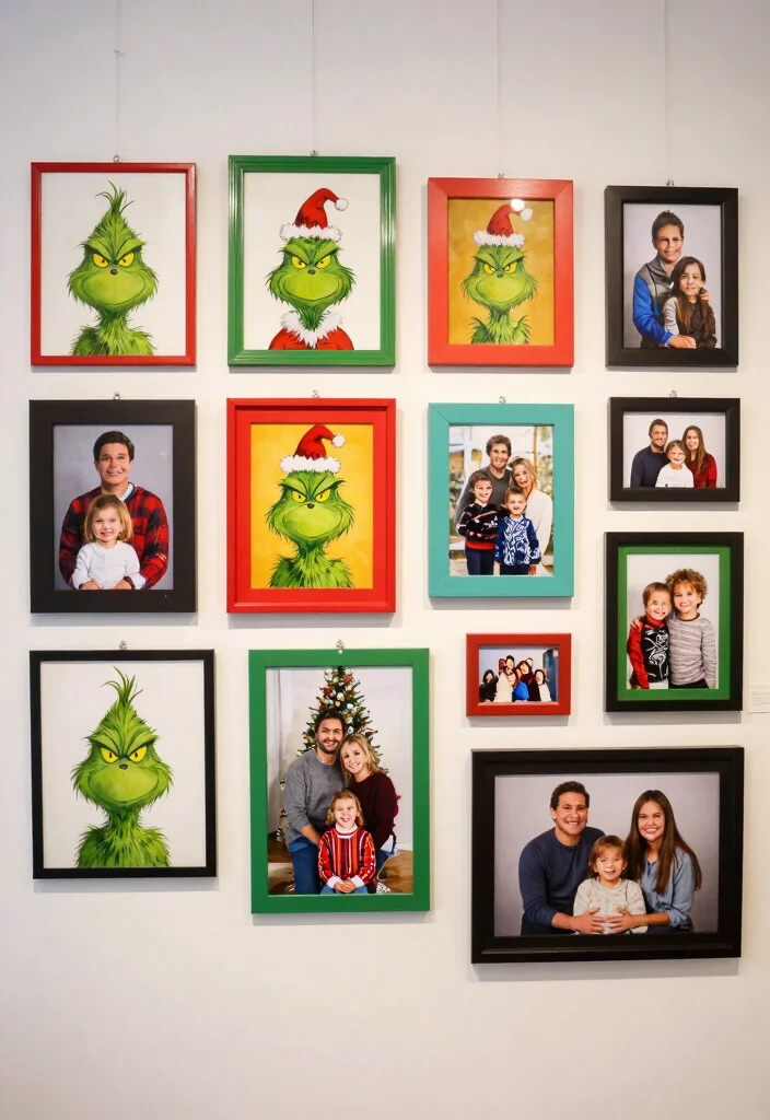 17 Grinch Living Room Decor Ideas for a Fun Festive Theme - 5. Grinch-Inspired Wall Art 1