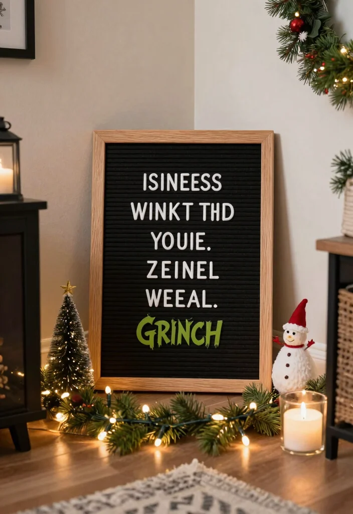 17 Grinch Living Room Decor Ideas for a Fun Festive Theme - 9. Funny Grinch Quotes 1