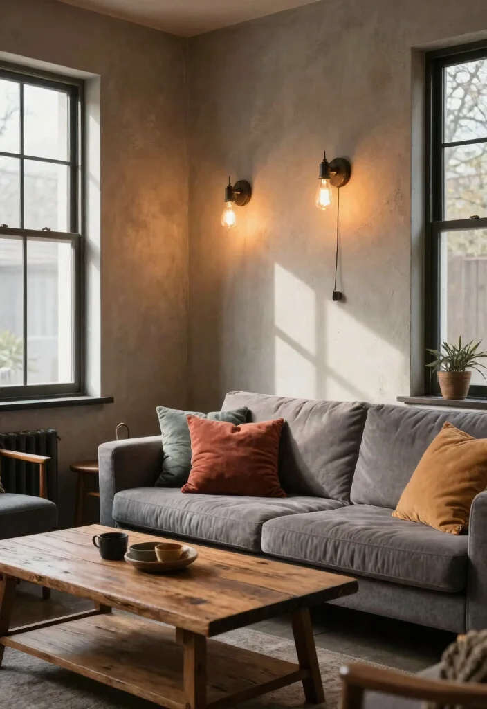 17 Living Room Wall Sconces Ideas for Elegant Layered Light - 1. Vintage Industrial Wall Sconces 1