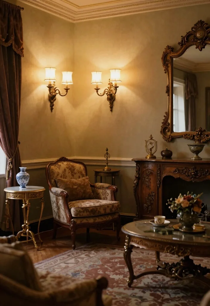 17 Living Room Wall Sconces Ideas for Elegant Layered Light - 14. Vintage Inspired Wall Sconces 1