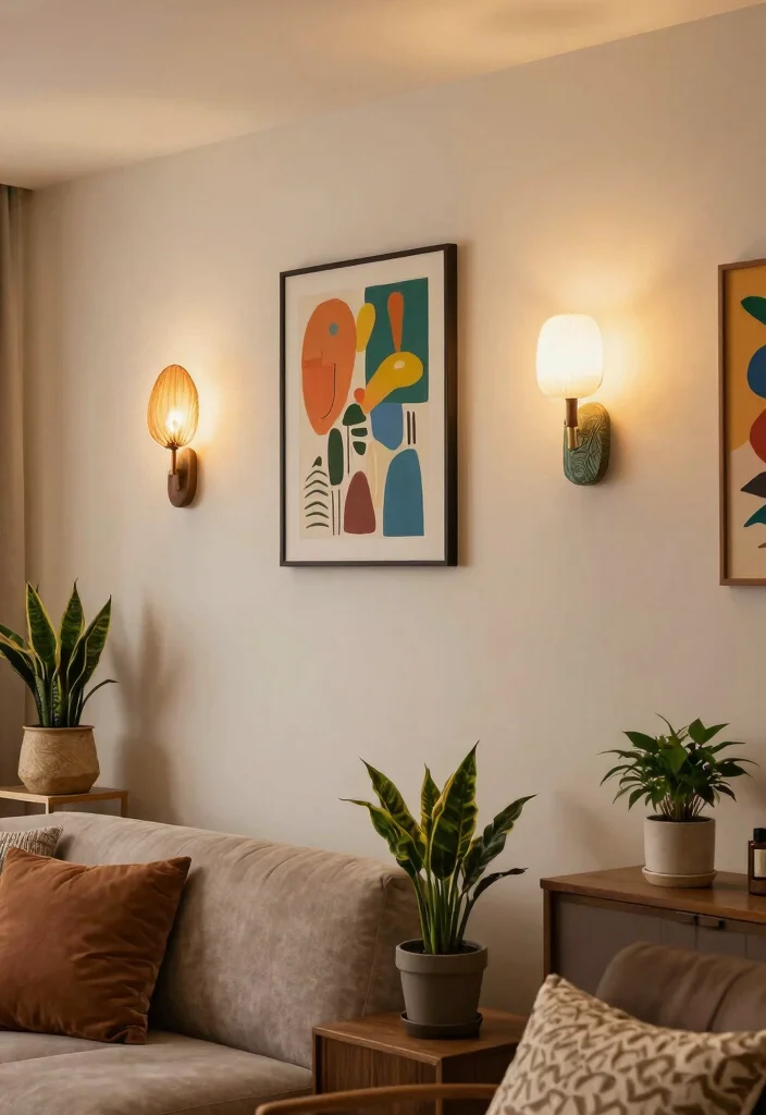 17 Living Room Wall Sconces Ideas for Elegant Layered Light - 16. Personalized Wall Sconces 1