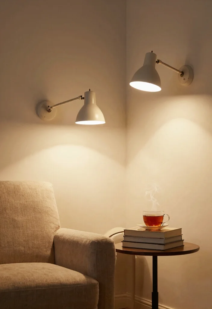 17 Living Room Wall Sconces Ideas for Elegant Layered Light - 8. Adjustable Swing Arm Sconces 1