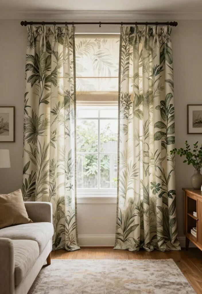 17 Roman Curtains Living Room Ideas Classic Clean Style - 15. Outdoor-Inspired Styles 1