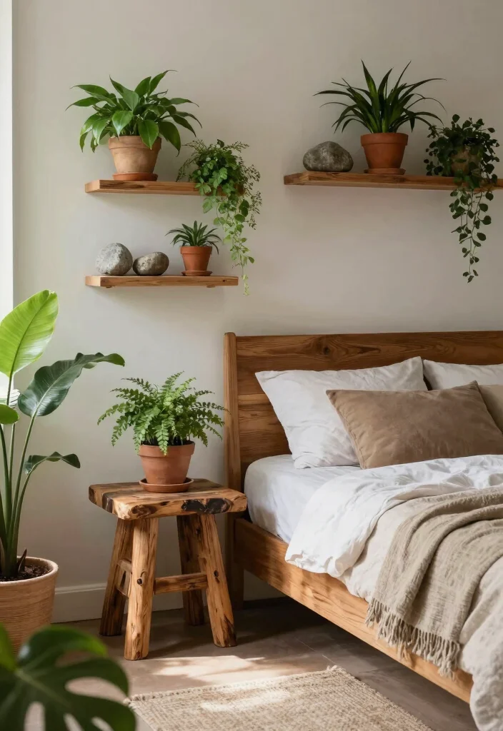 17 Shared Bedroom Ideas for Adults: Stylish Functional Living - 11. Incorporating Natural Elements 1