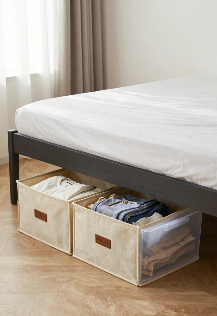 17 Small Bedroom Double Bed Ideas: Comfortable Compact Layouts - 1. Under-Bed Storage Solutions 1