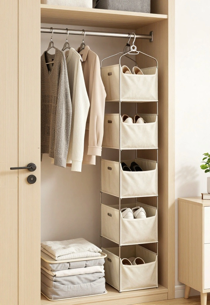 17 Small Bedroom Double Bed Ideas: Comfortable Compact Layouts - 15. Efficient Closet Solutions 1