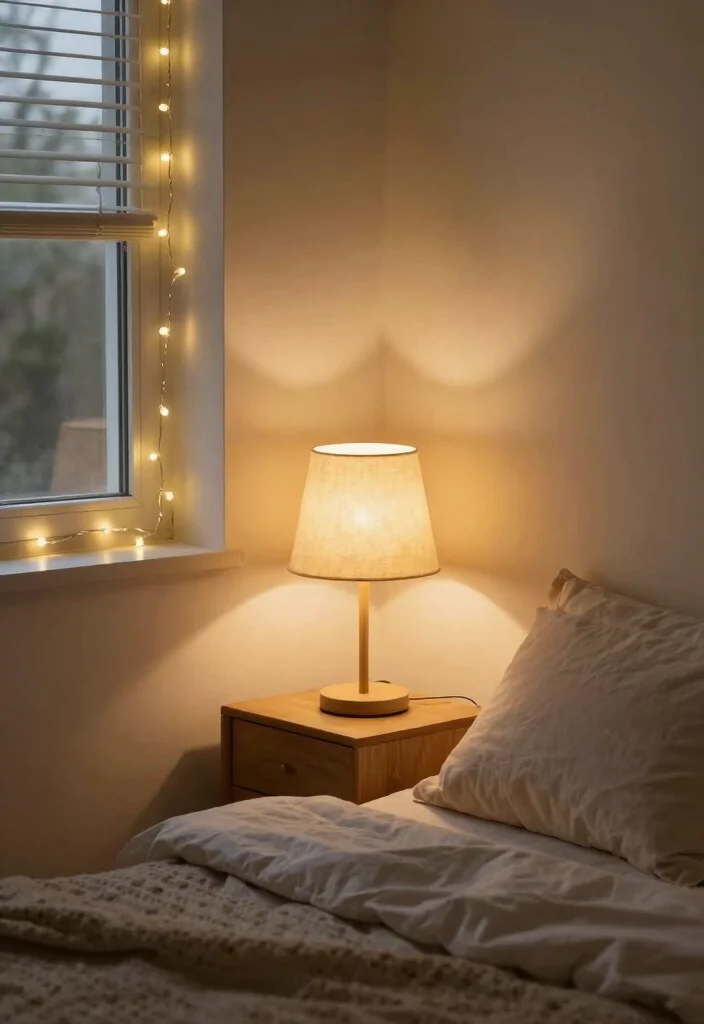 17 Small Bedroom Double Bed Ideas: Comfortable Compact Layouts - 16. Soft Lighting Options 1