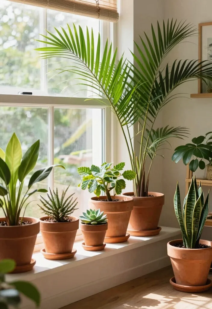 17 Spanish Style Homes Interior Decor Living Room Ideas: Warm and Classic - 6. Indoor Plants for Life and Color 1