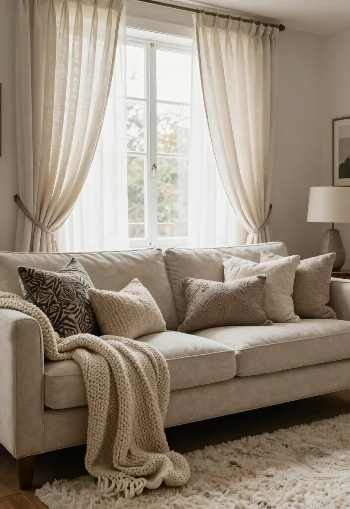 17 Spanish Style Homes Interior Decor Living Room Ideas: Warm and Classic - 7. Soft and Cozy Textiles 1