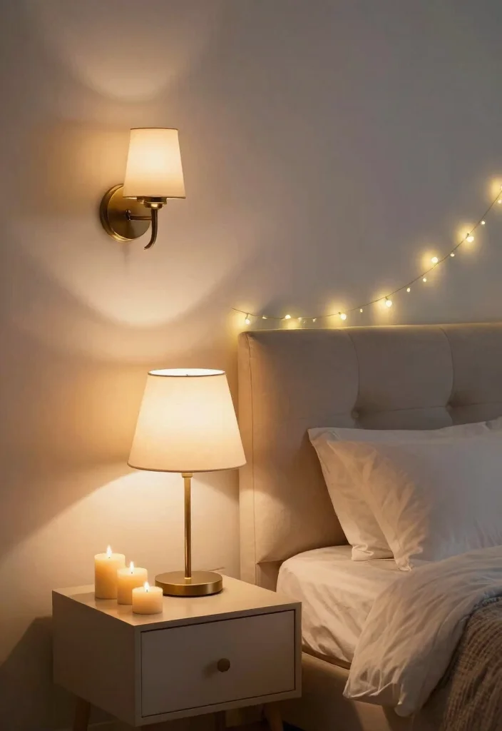 18 Bedroom Design Ideas for Couples: Romantic and Functional - 4. Romantic Lighting 1
