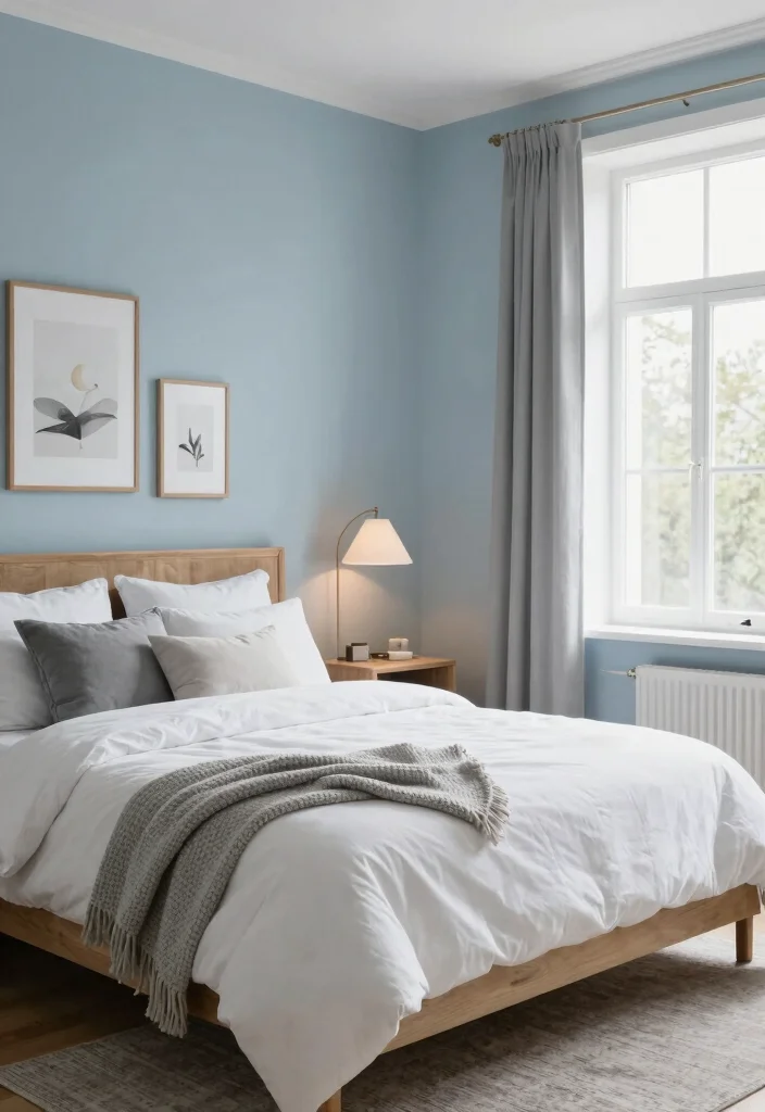18 Colour for Bedroom Wall Ideas: Calm Stylish Palettes - 2. Pale Blue: The Sky in Your Room 1