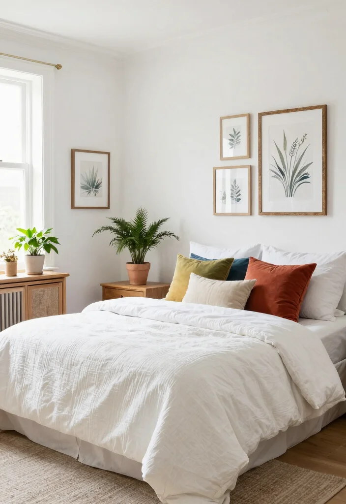 18 Colour for Bedroom Wall Ideas: Calm Stylish Palettes - 6. Classic White: Timeless Elegance 1