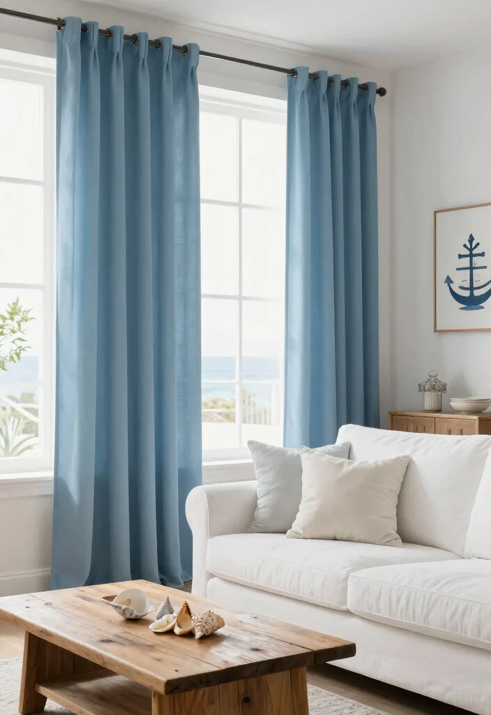 18 Curtains Living Room Colors Ideas Perfect Palette Picks - 3. Cool Ocean Blue 1