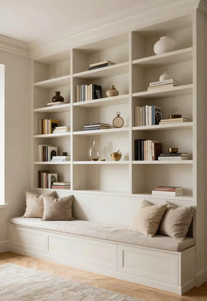 18 Double Height Living Room Wall Design Ideas Grand Impact - 16. Custom Built-Ins 1