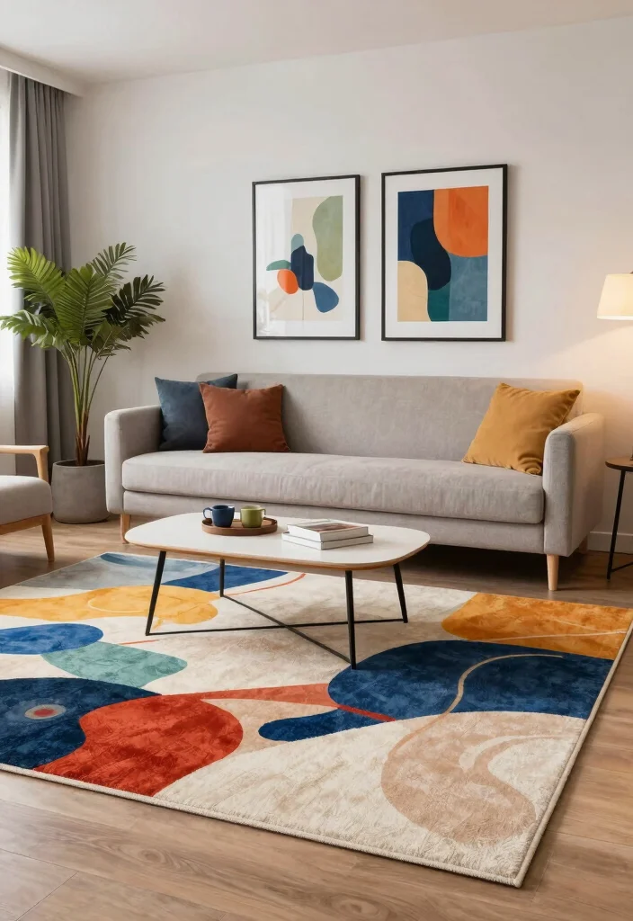 18 Ikea Rugs Living Room Ideas: Affordable Stylish Picks for Eco-Friendly Spaces - 10. Area Rugs as Art Pieces 1