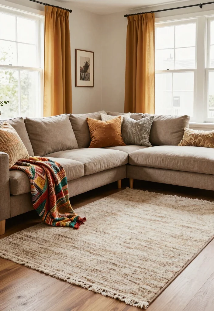 18 Ikea Rugs Living Room Ideas: Affordable Stylish Picks for Eco-Friendly Spaces - 17. Bringing Textiles Together 1