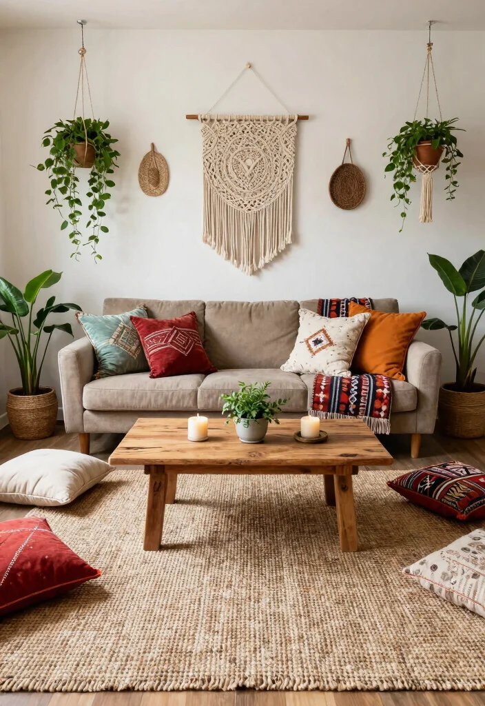 18 Ikea Rugs Living Room Ideas: Affordable Stylish Picks for Eco-Friendly Spaces - 4. Bohemian Bliss 1