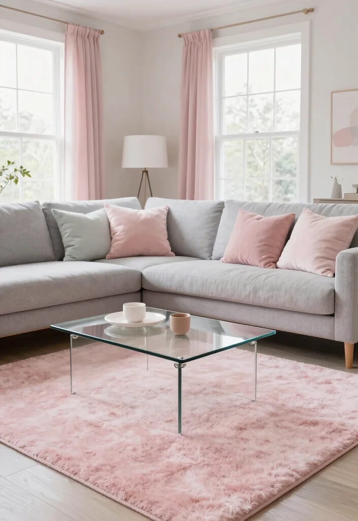 18 Ikea Rugs Living Room Ideas: Affordable Stylish Picks for Eco-Friendly Spaces - 5. Soft Pastels for Contemporary Charm 1