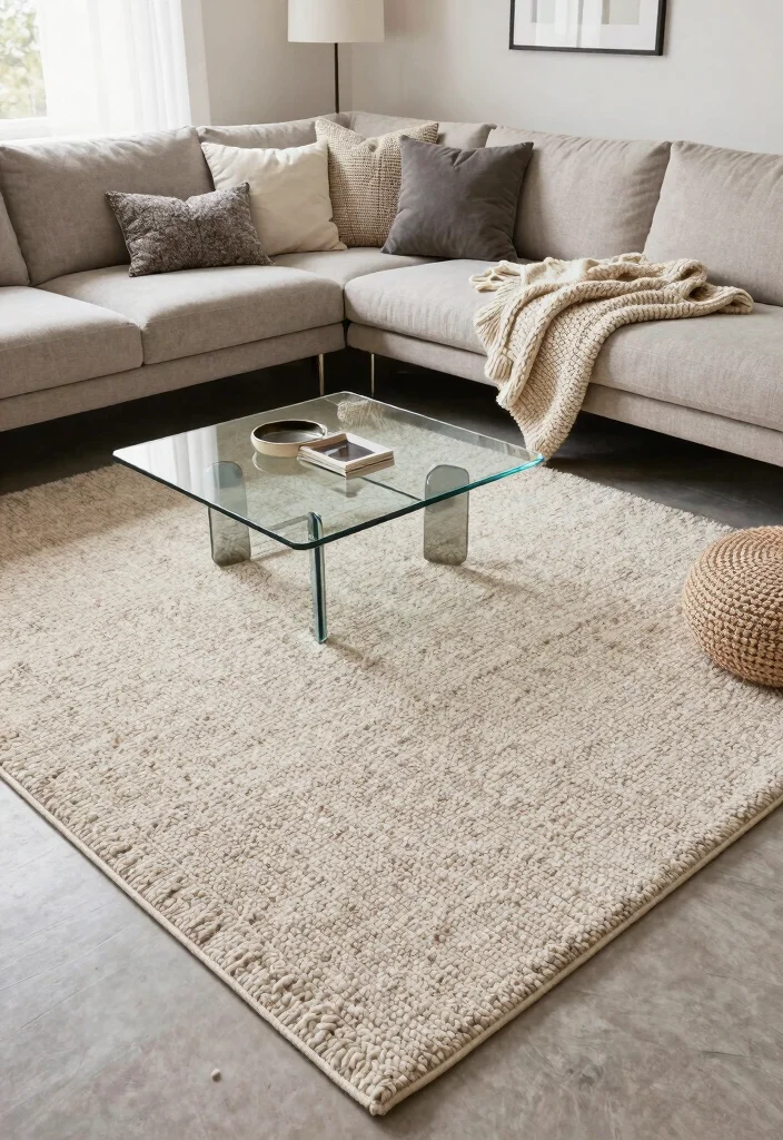 18 Ikea Rugs Living Room Ideas: Affordable Stylish Picks for Eco-Friendly Spaces - 7. Textured Rugs for Depth 1