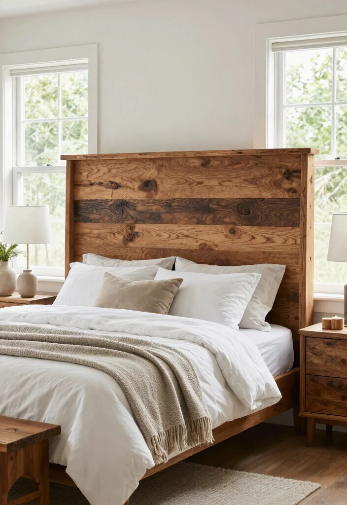 18 Lake House Bedroom Ideas: Relaxed Natural Retreat - 1. Reclaimed Wood Headboards 1