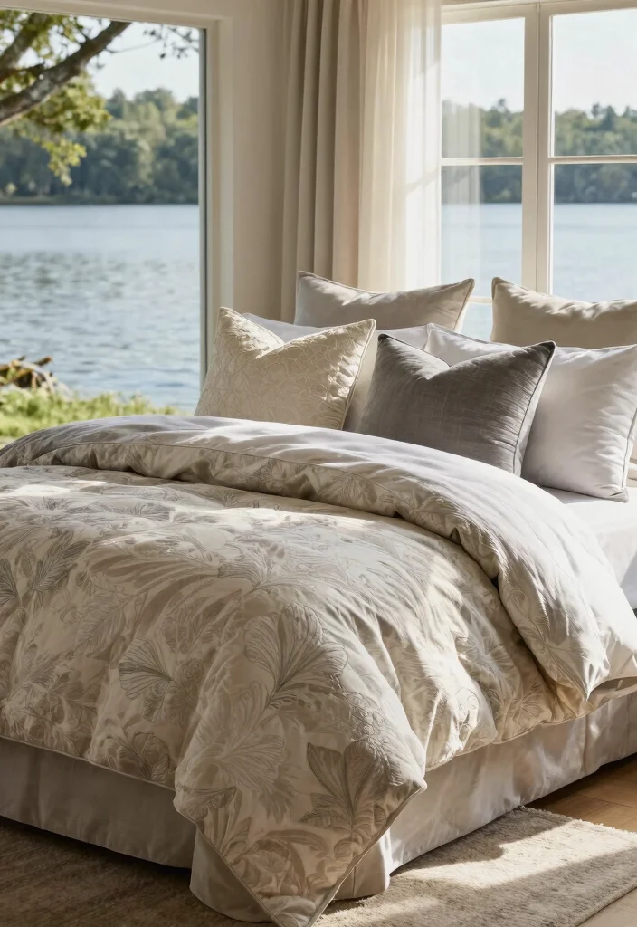 18 Lake House Bedroom Ideas: Relaxed Natural Retreat - 6. Layered Bedding 1