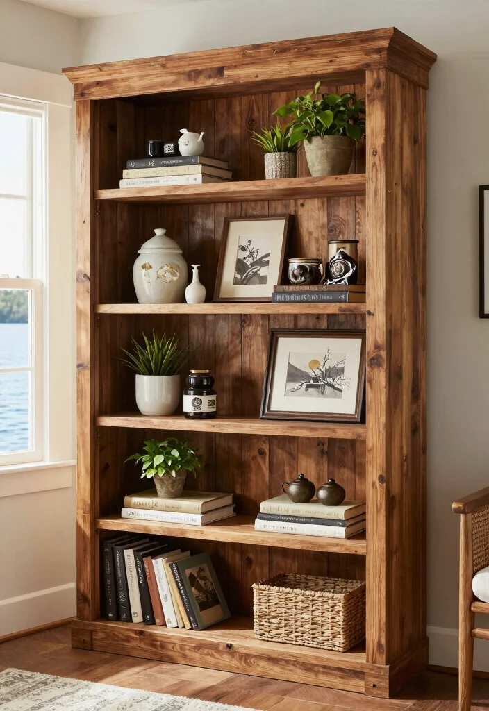 18 Lake House Bedroom Ideas: Relaxed Natural Retreat - 8. Open Shelving 1