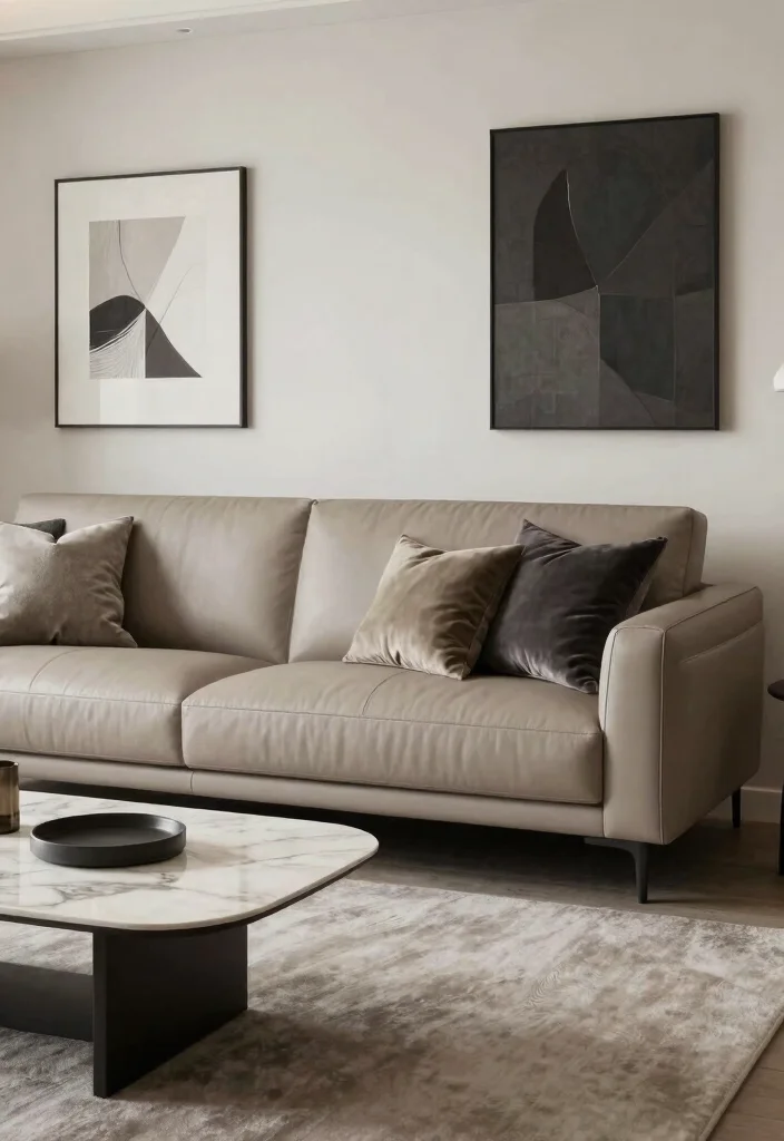 18 Leather Sofa Living Room Ideas Timeless Masculine Chic - 11. Refined Elegance 1