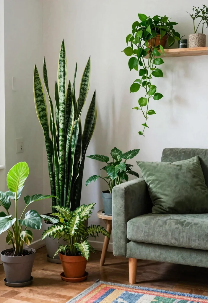 18 Small Living Room Decor Indian Apartment Ideas Smart Style - 6. Go Green with Indoor Plants 1