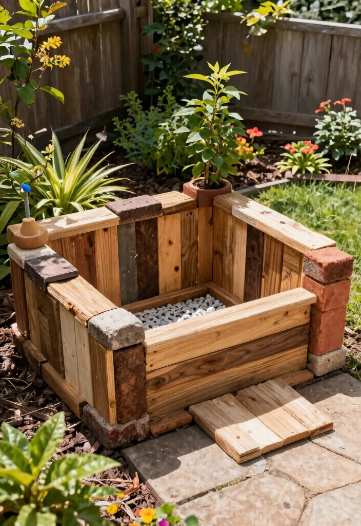 12 Backyard Dog Potty Area Ideas That Stay Clean and Out of Sight - 12. DIY Potty Area with Recycled Materials 1