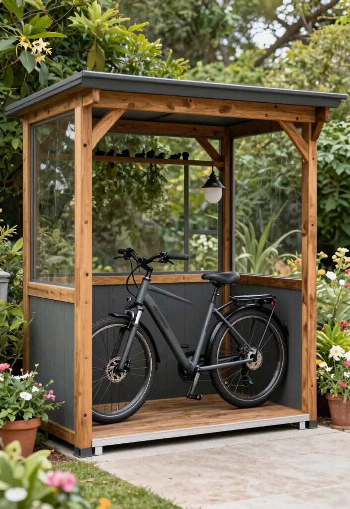 12 Electric Bike Storage Ideas for Heavy E-Bikes in Small Spaces - 10. Customizable Bike Shelters for Protection 1