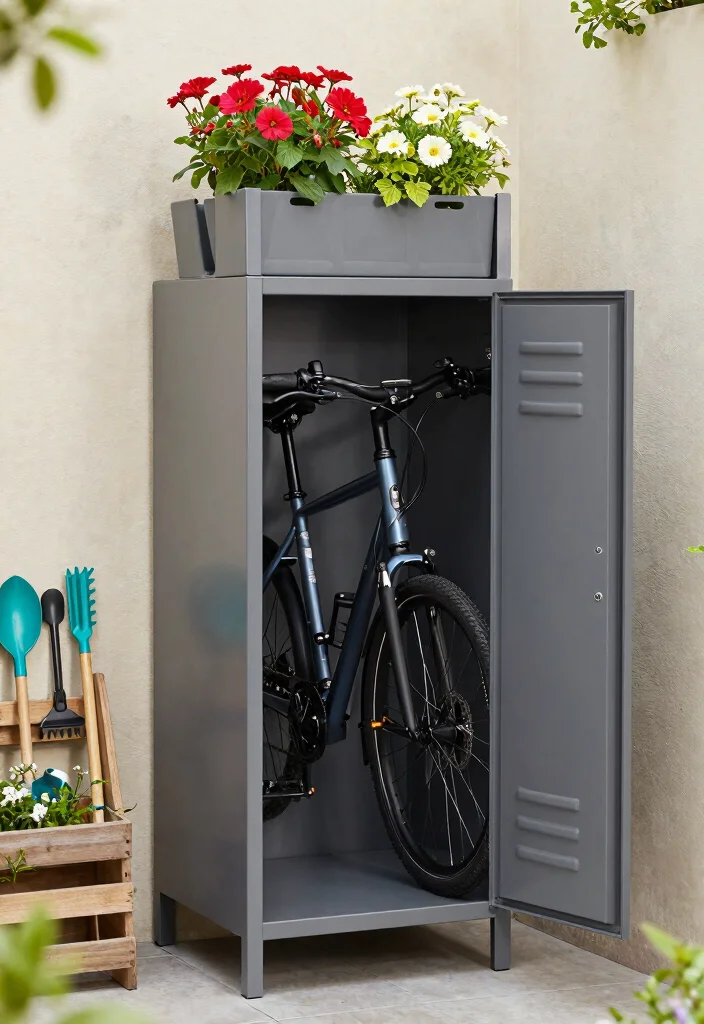 12 Electric Bike Storage Ideas for Heavy E-Bikes in Small Spaces - 6. Compact Bike Lockers for Secure Storage 1