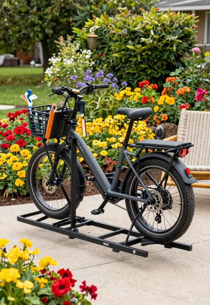 12 Electric Bike Storage Ideas for Heavy E-Bikes in Small Spaces - 7. Folding Bike Racks for Versatility 1