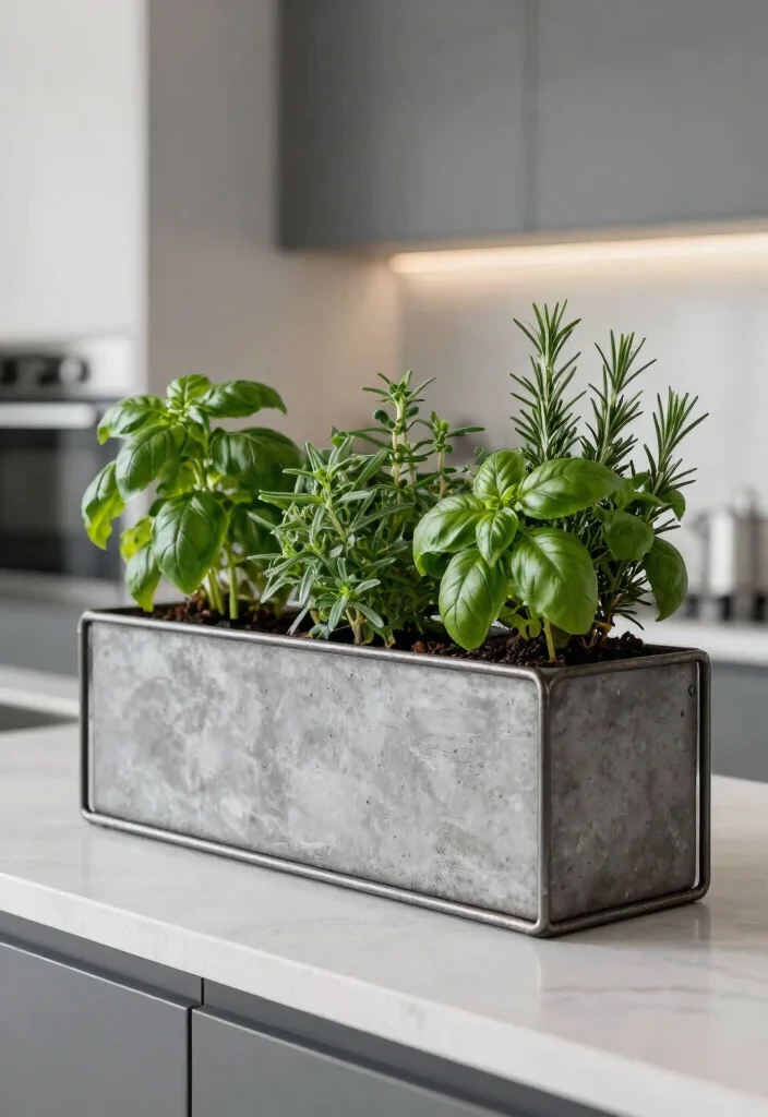 12 Herb Planter Box Ideas for Fresh Herbs Right Outside Your Kitchen - 8. Industrial-Style Herb Planters 1