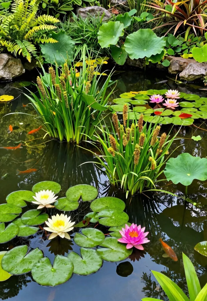 12 Pond Bog Filter Ideas for a Clean and Naturally Filtered Water Garden - 4. Aquatic Plant Benefits 1