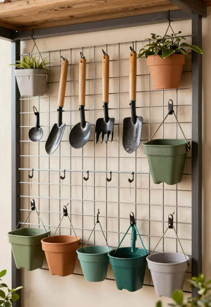 12 Shed Rafter Storage Ideas to Maximize Every Inch of Overhead Space - 9. Wire Grids 1