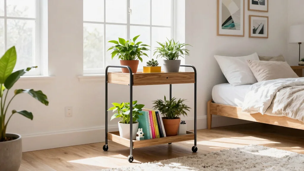 12 Utility Cart Ideas to Add Extra Storage to Any Bedroom